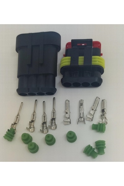 OEM Superseal 1.5 male-female cable connector set 4 pin +8 pins included + 8 ...