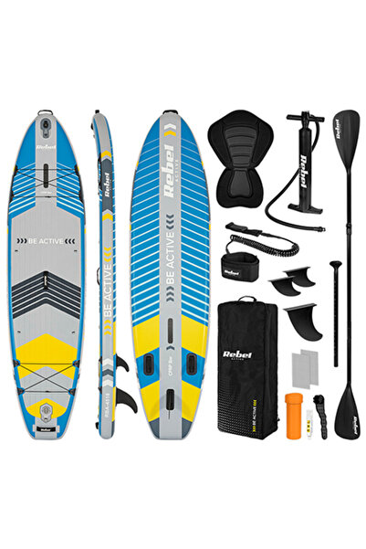 Rebel Set Placă SUP Gonflabilă Active Pro, Albastru