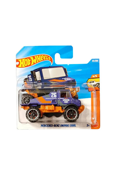 HOT WHEELS , Mercedes Benz Unimog 1300L, purple, scale 1:64