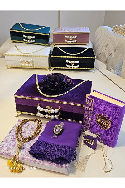 GÜLSEMALİ Sevgililer günü hediyesi Lüks Ayaklı Kadife Sandık İçinde İsimli Ku...