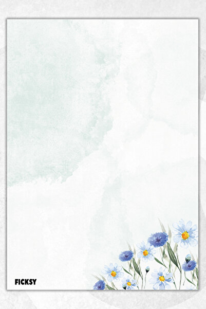 Ficksy دفتر ملاحظات A5 بدون خطوط - 50 ورقة - مذكرة - دفتر ملاحظات - ورق ملاحظات