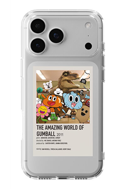 moonset Iphone 17 Pro Max Uyumlu Baskılı Yumuşak Silikon Şeffaf Telefon Kılıfı