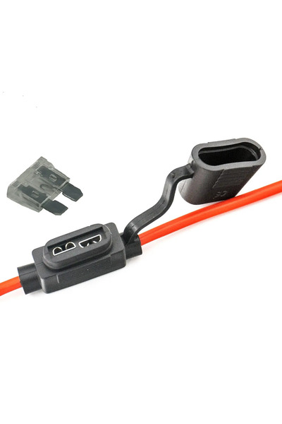OEM Suport siguranta auto MIDI 19x13mm etans cu cablu 23cm /1mm2 cupru max 20...