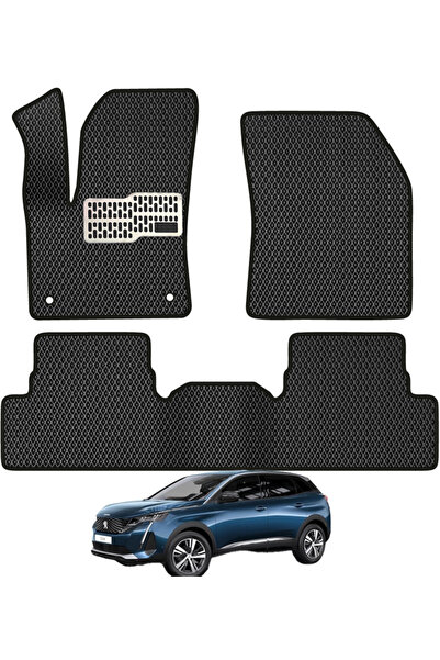 rebols Peugeot 3008 2017-2023 Uyumlu Araca Özel Eva Oto Paspas Takımı