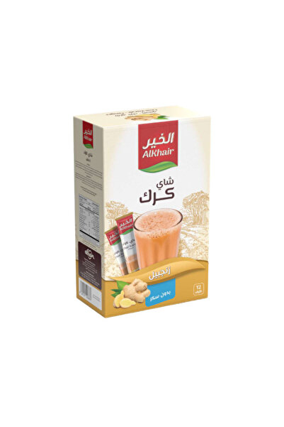 Alkhair Al Khair Karak Tea with Ginger, Sugar-Free, 15g x 12 Sachets