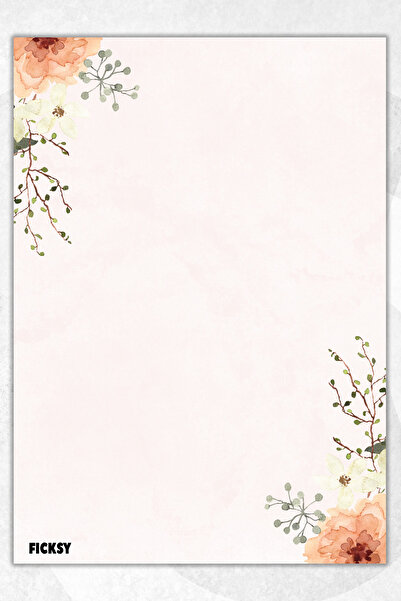 Ficksy دفتر ملاحظات A5 بدون خطوط - 50 ورقة - مذكرة - دفتر ملاحظات - ورق ملاحظات