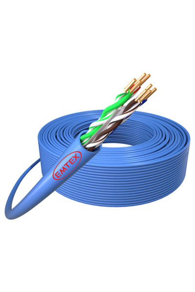 Emtex Cat6 UTP Copper Cable 24AWG, 305m Roll