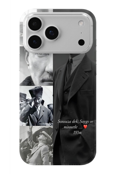 moonset Iphone 17 Pro Max Uyumlu Baskılı Yumuşak Silikon Şeffaf Telefon Kılıfı