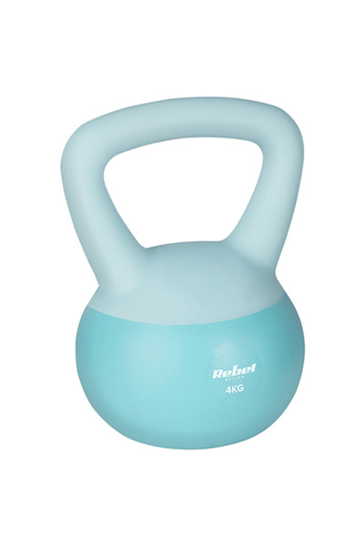 Rebel Kettlebell activ de 4 kg din vinil cu înveliș din PVC