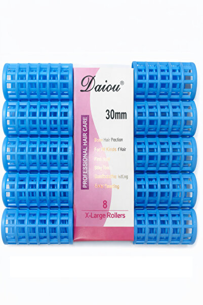OEM Bigudiuri Profesionale pentru Păr DAIQI 30 mm – Set 8 bucăți, Albastru
