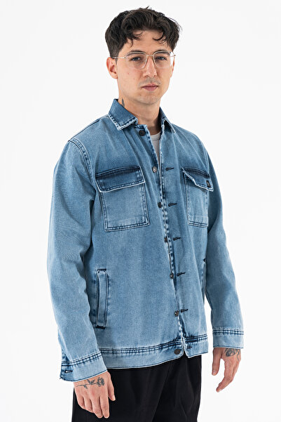 Souris Men's Nefti Denim Jacket Relax Fit Comfortable Fit