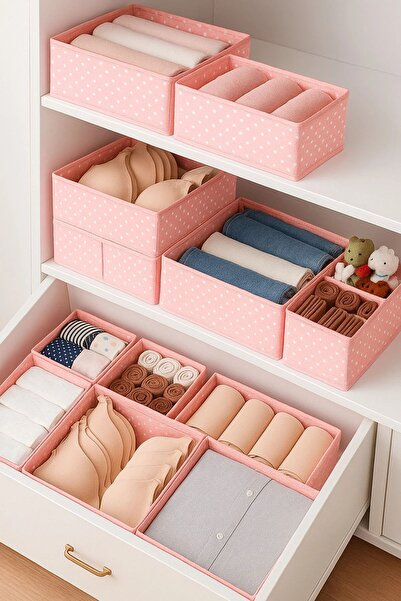 ROYALHOUSE 6'lı Çekmece Içi Düzenleyici Organizer Set - Çok Amaçlı Dolap Içi ...