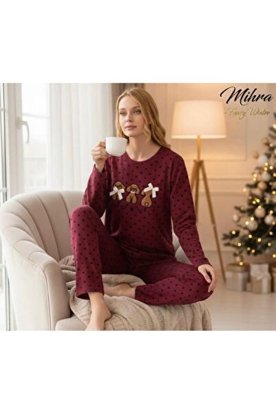 Mihra SANDY KIRMIZI PİJAMA TAKIMI