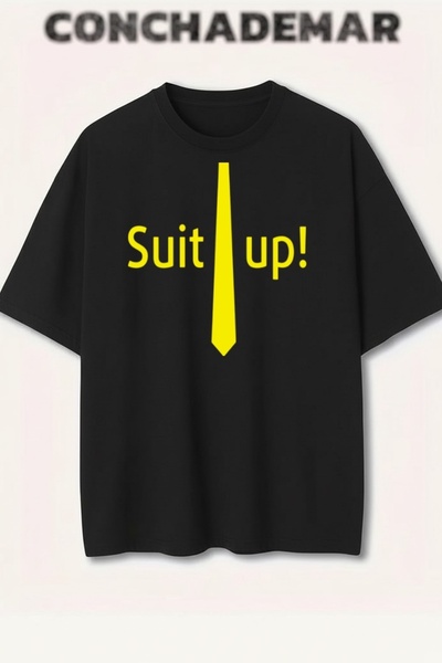 Vordevia Suit up Barney Printed Premium Oversize Cotton T-Shirt