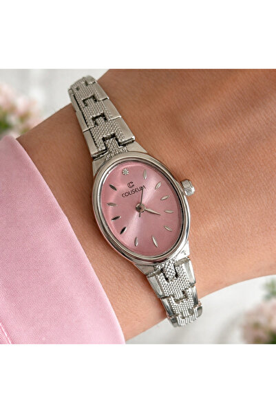 Mihristore Oval Case Minimal Women's Wristwatch Silver Women's Wristwatch
