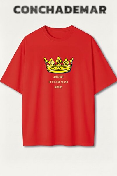 Vordevia تي شيرت بروكلين 99 من القطن الفاخر المطبوع بمقاس كبير