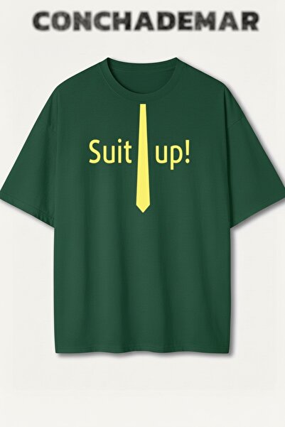 Vordevia Suit up Barney Printed Premium Oversize Cotton T-Shirt