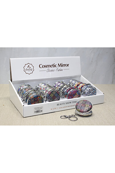 MEVAFA Stone Hand Mirror Keychain