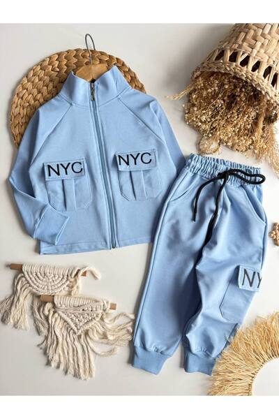 vera kids Boy's Nyc Embroidered Stylish Style Set