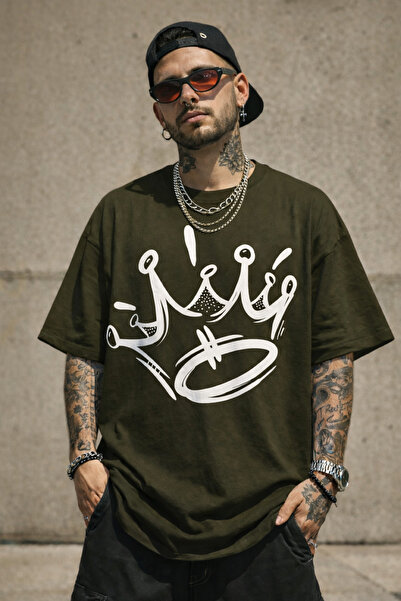 Infire clothing 100% Cotton Crown Printed Oversize T-Shirt