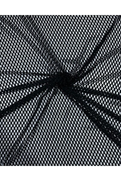 kumaşçıtr Țesătură din dantelă cu model tricotat negru – Lățime 150 cm