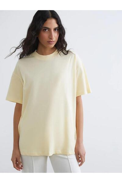 LC Waikiki Yellow Crew Neck Women's T-Shirt (S6)