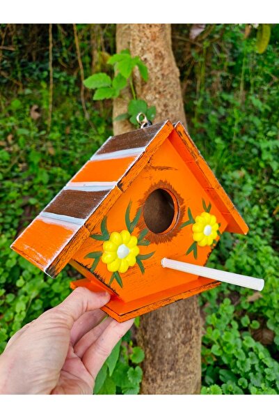 buraxe Handmade Wooden Bird House, Bird Nest for Garden Balcony Tree Decor