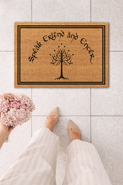 MatsUp Koko Kapı Önü Lord Of The Rings Speak Friend And Enter Gondor Ağaç Bas...