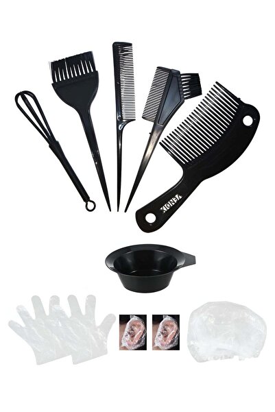 DUX Easy-Use Hair Dye Kit - 8pcs Hair Tint Tool Set with Bowls, Brushes, Glov...