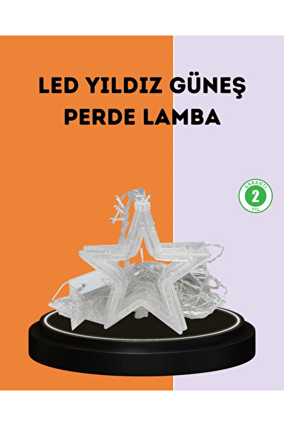 Generic Brand إضاءة ستارة LED على شكل نجمة 3×3 متر للديكور الرومانسي