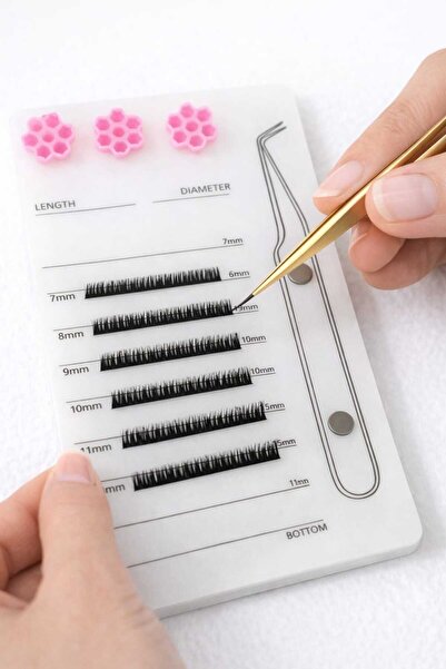 Glamura Lashes Professional Magnetic Eyelash Extension and Tweezer Palette – ...