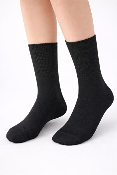 Funnysocksonline Unisex Siyah Bambu Çorap – Nefes Alan, Uzun Konç, Günlük Kul...
