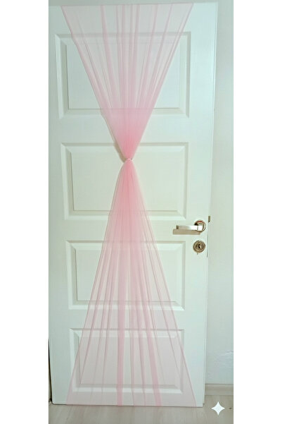 Mutlu Başlangıçlar Arkası Lastikli Pratik Kapı Süsleme Tülü