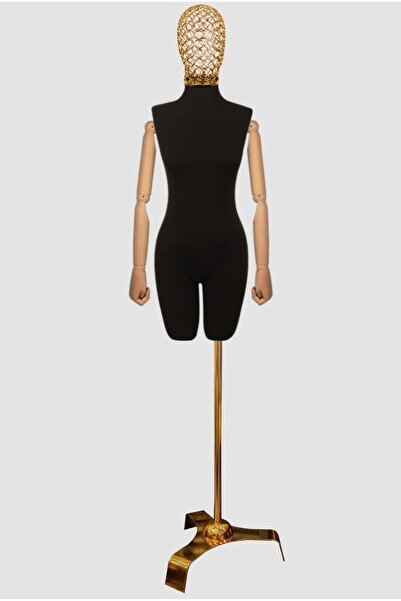 MD Vİtrin Dekorasyon 38 BEDEN TEL KAFALI AHŞAP KOLLU PANTOLON GİYEBİLEN TERZİ...