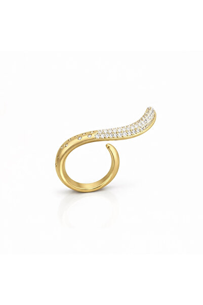 neslyaccessories خاتم حجري على شكل موجة