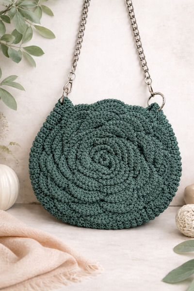 ÇAĞ MODA AKSESUAR Handmade knitted bag