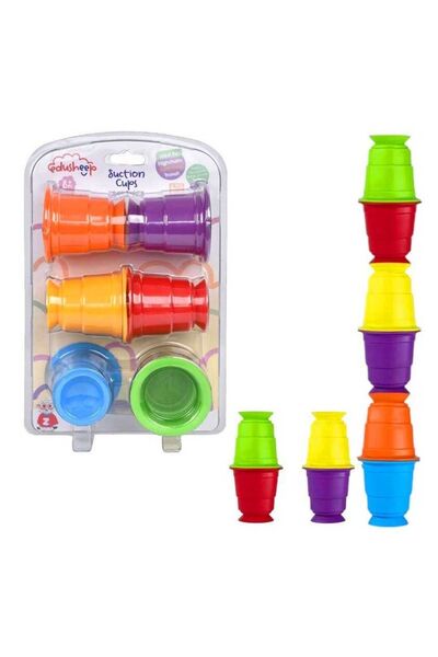 Luminoo ETKİNLİK VE KİŞİSEL ÇOCUK GELİŞİMİ İÇİN VAKUMLU BARDAKLAR 6 'LI SET