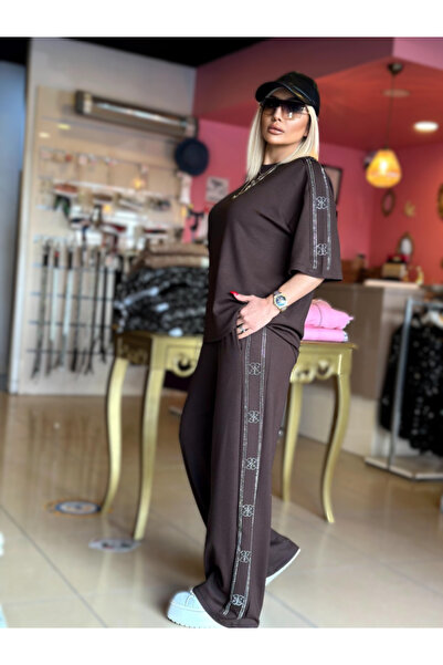 Kokoşum Butik 7482 G Set de piatră maro