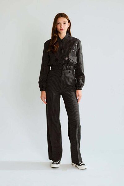 Robin 80222 Σετ Μπουφάν Bomber και Παντελόνι Μαύρο