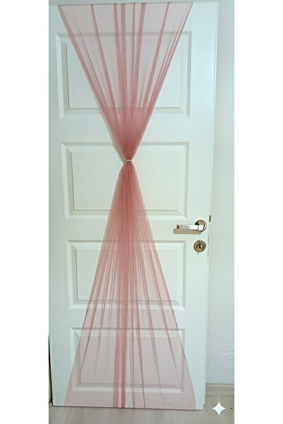 Mutlu Başlangıçlar Arkası Lastikli Pratik Kapı Süsleme Tülü