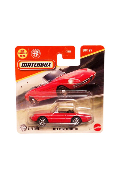 Matchbox Car, Alfa Romeo Duetto, Red, Scale 1:64