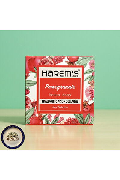 HAREM'S Pomegranate natural soap 120gr (contains hyaluronic acid & collagen)