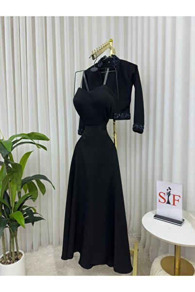 ALSAMAHA Black two piece dress