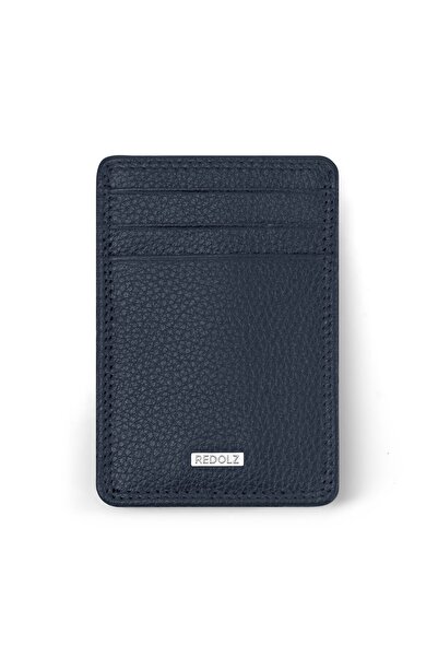 REDOLZ Leather Essentials Kreditkartenetui RFID Leder 7 cm mit Geldscheinklammer