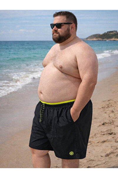 BERNEO Ανδρικό σορτς κολύμβησης Super Battal με ελαστική μέση και διπλές τσέπες