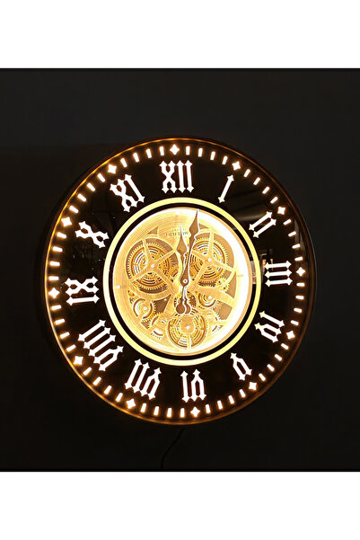 MEVAFA Special design metal spoke led wall clock