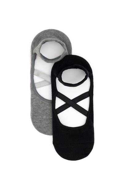 U.S. Polo Assn. Women's 2-Piece Ballerina Socks 50317987-Vr046