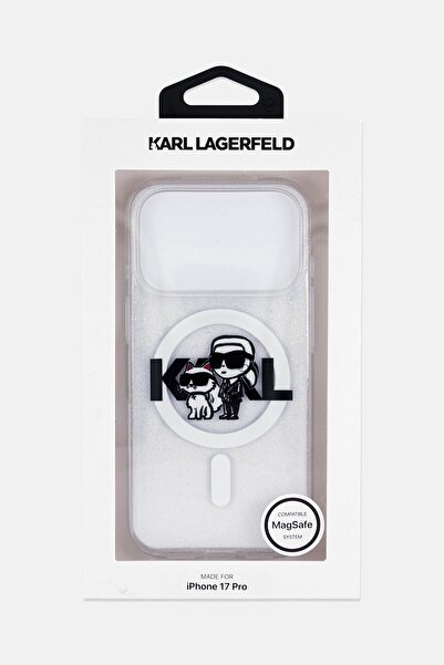 Karl Lagerfeld iPhone 17 Pro MagSafe IML Glitter Case With Karl And Choupette...