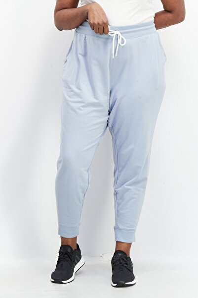All In Motion Women Plus Size Drawstring Plain Trouser, Light Blue