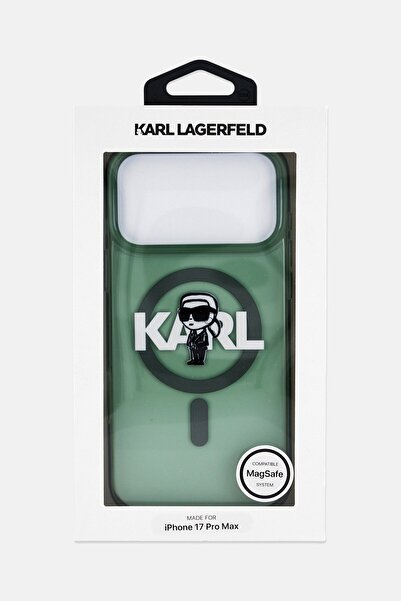 Karl Lagerfeld iPhone 17 Pro Max MagSafe Mobile Case, Olive
